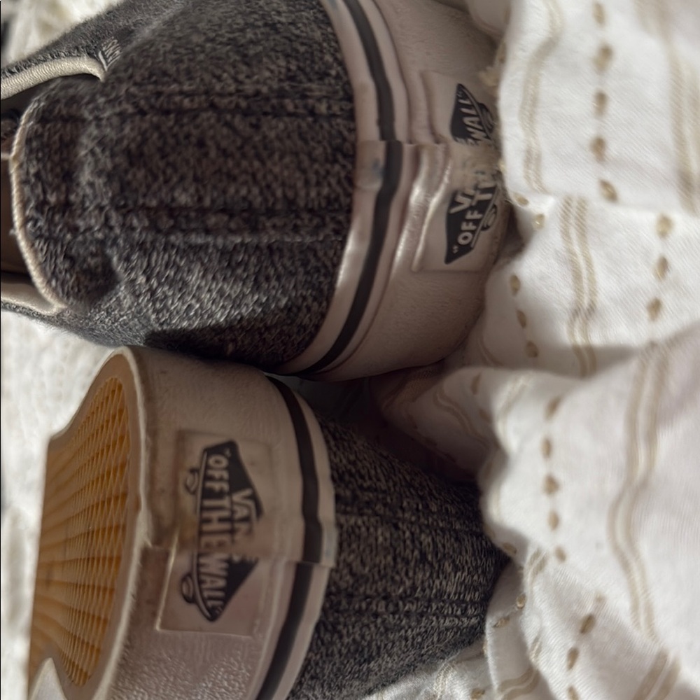 Vans Charcoal Gray Sneakers with White Laces - Picture 7 of 7